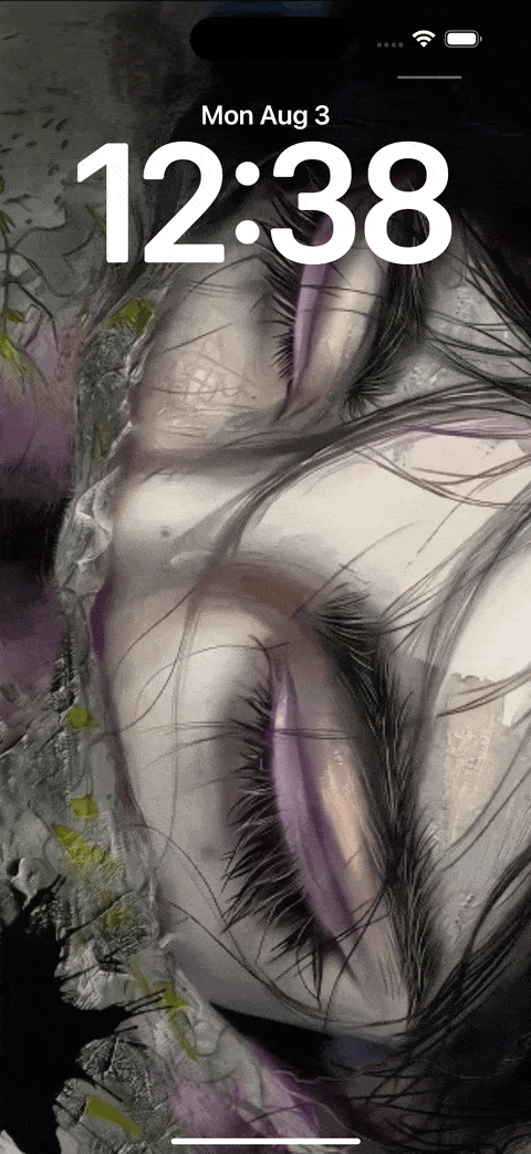 Purple Pupils — iPhone / iPad wallpaper preview