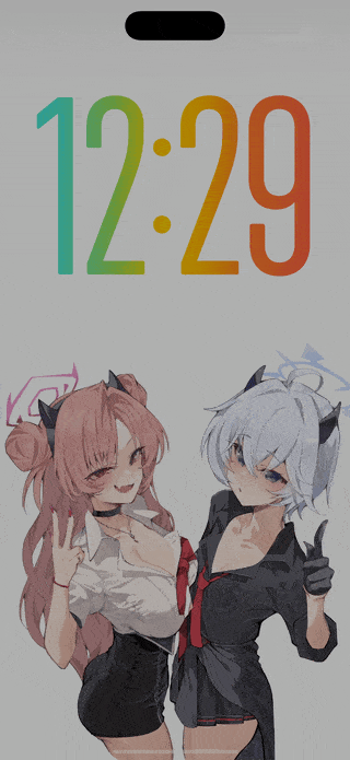 Blue Archive — Kirara and Erika — iPhone / iPad wallpaper preview