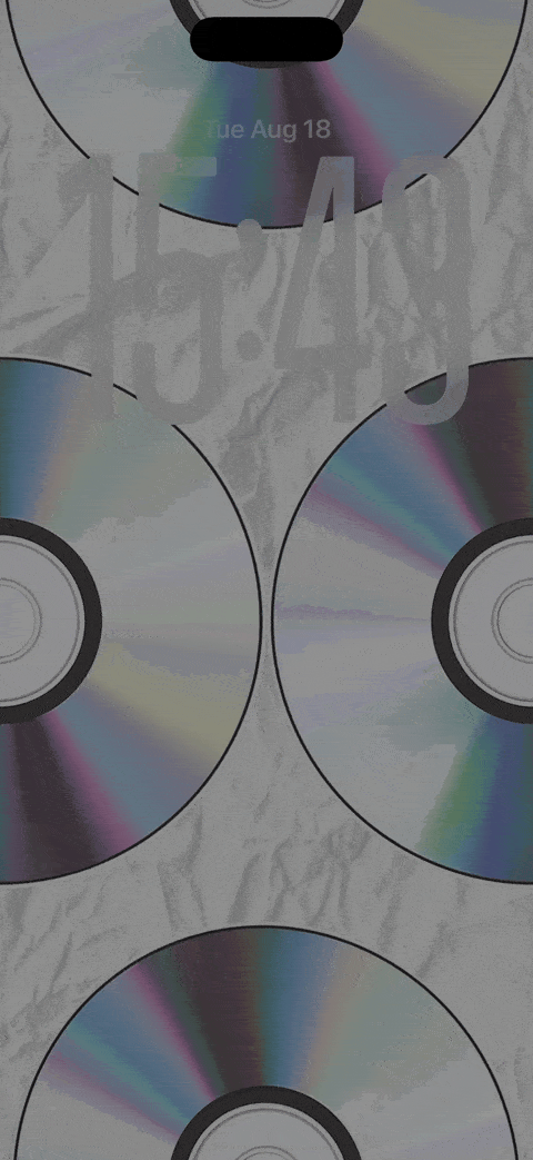Four Rotating CDs — iPhone / iPad wallpaper preview