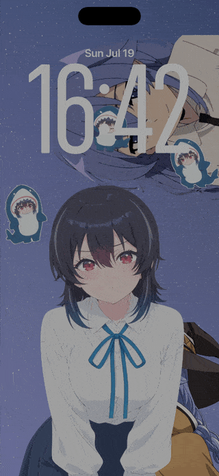 The Second Prettiest Girl — Umi Asanagi (Motion) — iPhone / iPad wallpaper preview