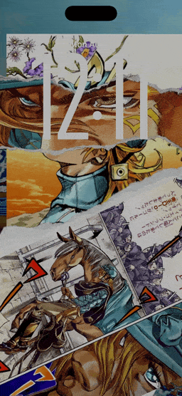 JoJo — Steel Ball Run, Torn Paper — iPhone / iPad wallpaper preview