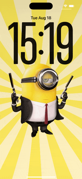 Minions — Kyle and Stuart in Black — iPhone / iPad wallpaper preview