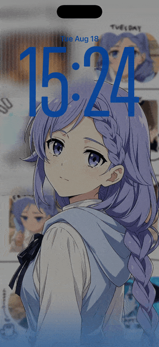 Mushoku Tensei — Roxy, Blue Glass — iPhone / iPad wallpaper preview