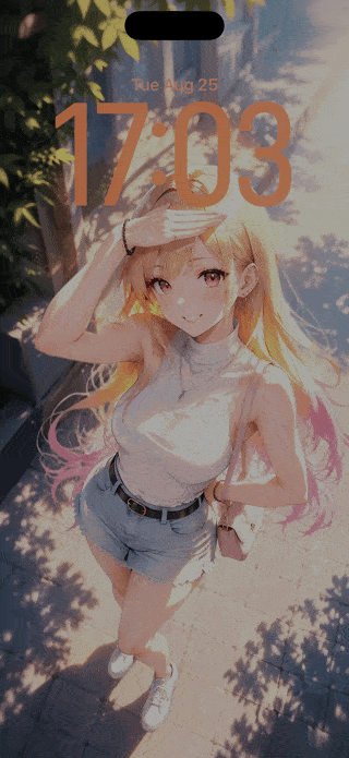 My Dress-Up Darling — Marin in Frosted Glass — iPhone / iPad wallpaper preview