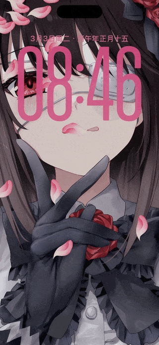Date A Live — Tokisaki Kurumi — iPhone / iPad wallpaper preview