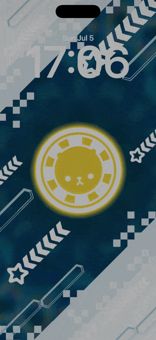 maimai — Yellow Kaleidoscope — iPhone / iPad wallpaper preview